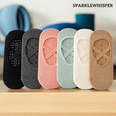 Non-Slip Yoga Short Socks Pack of 6